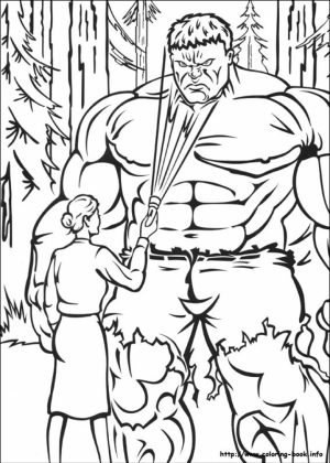 Hulk Coloring Pages Marvel Avengers   95728