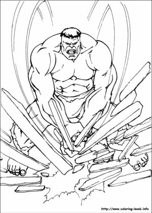 Hulk Coloring Pages Superheroes Printable   27509