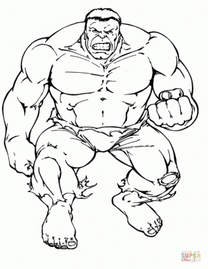 Hulk Coloring Pages Superheroes Printable   67418