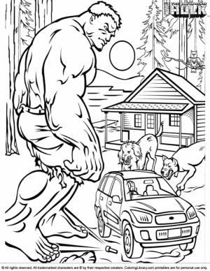 Hulk Coloring Pages to Print for Boys   31704