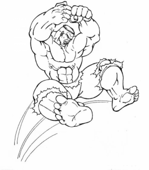 Hulk Coloring Pages to Print for Boys   84717