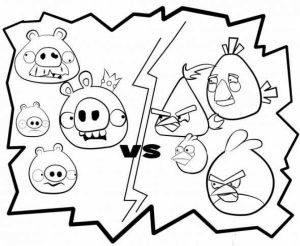 Image of Angry Bird Coloring Pages to Print for Kids   EhR0n
