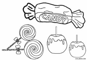 Image of Candy Coloring Pages to Print for Kids   uan64