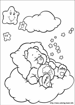 Image of Care Bear Coloring Pages to Print for Kids   uan64