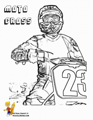 Image of Dirt Bike Coloring Pages to Print for Kids   uan64