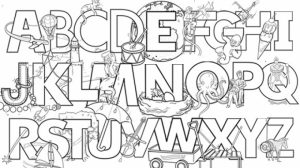 Image of Letter Coloring Pages to Print for Kids   EhR0n