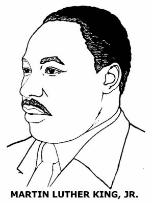 Image of Martin Luther King Jr Coloring Pages to Print for Kids   uan64