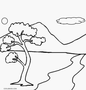 Image of Nature Coloring Pages to Print for Kids   uan64