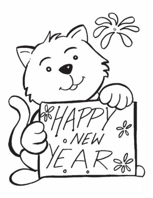 Image of New Years Coloring Pages to Print for Kids   48563
