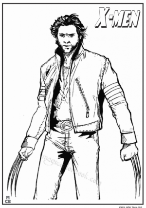 Image of Wolverine Coloring Pages to Print for Kids   EhR0n
