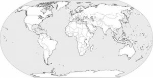 Image of World Map Coloring Pages to Print for Kids   uan64
