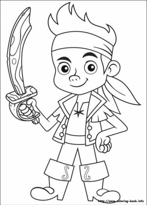 Jake and The Neverland Pirates Coloring Pages Free   ycv41