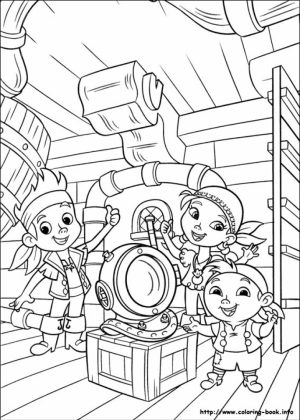 Jake and The Neverland Pirates Coloring Pages Printable   t418v