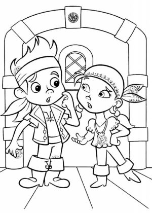 Jake and The Neverland Pirates Coloring Pages Printable   xyr3n