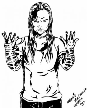 Jeff Hardy Coloring Pages Printable   3VCL9