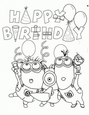 Kids Coloring Pages Happy Birthday Printable   16740