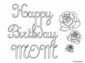 Kids Coloring Pages Happy Birthday Printable   61749