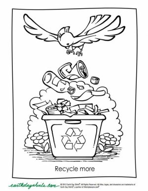 Kids Printable Earth Day Coloring Pages Free   58091