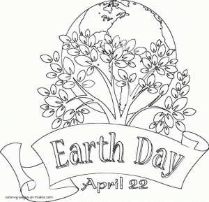 Kids Printable Earth Day Coloring Pages Free   75619