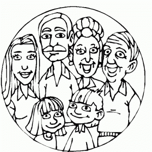 Kids’ Printable Family Coloring Pages Free Online   p2s2s