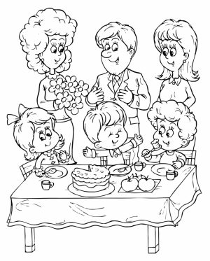 Kids Printable Happy Birthday Coloring Pages Fun   21057