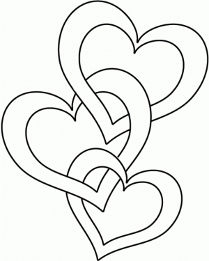 Kids’ Printable Hearts Coloring Pages   LC75F