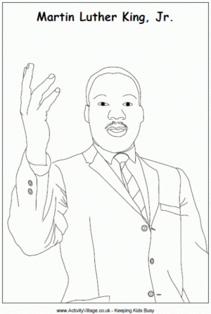 Kids’ Printable Martin Luther King Jr Coloring Pages   x4lk2