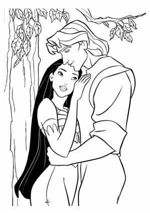 Kids’ Printable Pocahontas Coloring Pages   LC75F