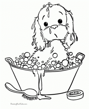 Kids’ Printable Puppy Coloring Pages   LC75F