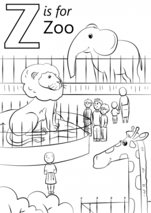 Kids Printable Zoo Coloring Pages Free   36472