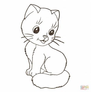 Kitten Coloring Pages Online   31667
