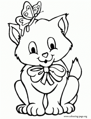 Kitten Coloring Pages Printable for Kids   21538
