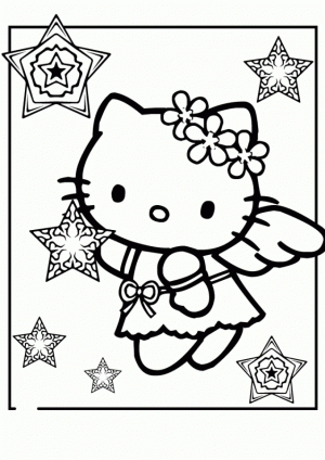 Kitty Coloring Pages Free to Print   56343