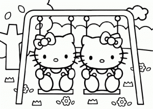 Kitty Coloring Pages Printable for Kids   18631