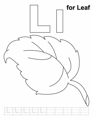 Leaf Coloring Pages Free to Print   06712