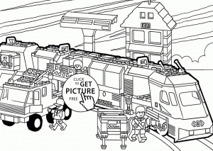 Lego Train Coloring Pages Printable   41885