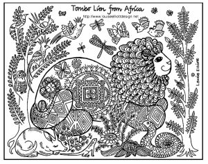 Lion Coloring Pages for Adults Free Printable   64638