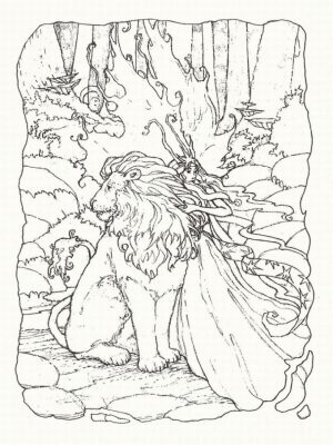 Lion Coloring Pages for Adults to Print   42664