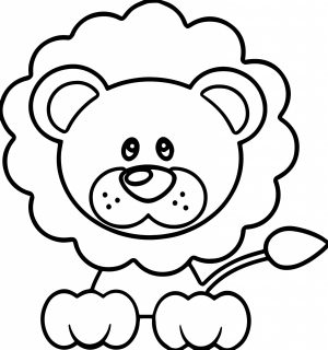 Lion Coloring Pages for Preschoolers   25631