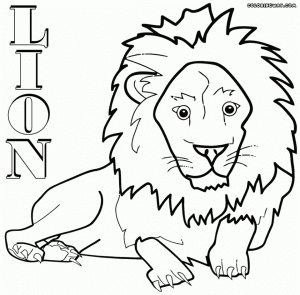 Lion Coloring Pages for Preschoolers   64738