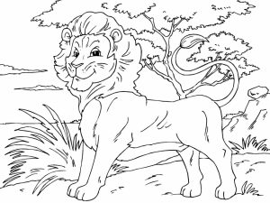 Lion Coloring Pages for Preschoolers   86446