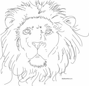 Lion Coloring Pages to Print Online   36471