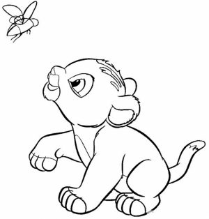 Lion Cub Coloring Pages for Kids   36658