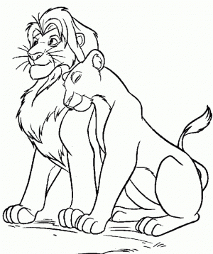 Lion King Coloring Pages for Kids   1agt7