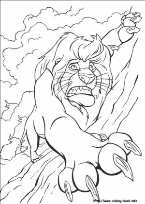 Lion King Coloring Pages for Kids   5zmn9