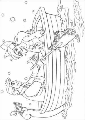 Little Mermaid Coloring Pages Classic Disney Princess Free   21749