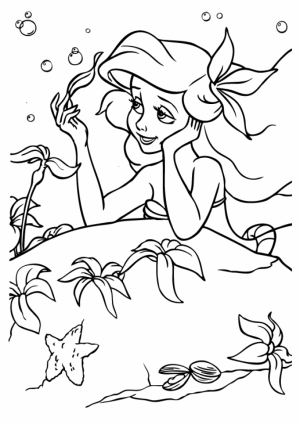 Little Mermaid Coloring Pages Classic Disney Princess Free   21785