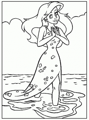 Little Mermaid Coloring Pages Disney Printable   21534