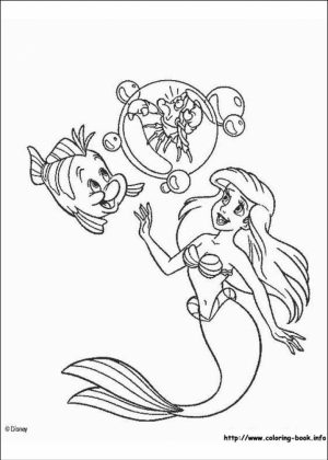 Little Mermaid Coloring Pages Disney Printable   48601