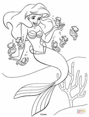 Little Mermaid Coloring Pages Disney Printable   59301